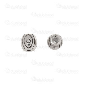 1111-5063 - Metal bead Eye 6x5mm Nickel 1.2mm Hole 40pcs 1111-5063,Pendants,Metal,montreal, quebec, canada, beads, wholesale
