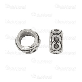 1111-5200-007 - Metal Bead Cylinder With Infinite Engraved Design 3.5x6mm Antique Nickel 3.8mm Hole 100pcs 1111-5200-007,Beads,Metal,Others,100pcs,Bead,Metal,Metal,3.5x6mm,Cylinder,Cylinder,With Infinite Engraved Design,Antique Nickel,3.8mm Hole,China,montreal, quebec, canada, beads, wholesale