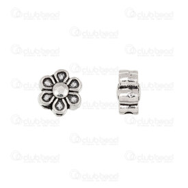1111-5211-17 - Nature Metal Bille Fleur 6.5x4mm Trou 1mm Naturel 50pcs 1111-5211-17,Billes,Métal,Autres,montreal, quebec, canada, beads, wholesale