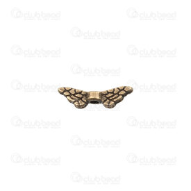 1111-5212-07OXBR - Spiritual Metal Bead Angel Wings 3.5x12x3mm Antique brass 50pcs 1111-5212-07OXBR,Beads,Metal,Others,montreal, quebec, canada, beads, wholesale