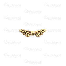 1111-5212-07OXGL - Spiritual Metal Bead Angel Wings 3.5x12x3mm Antique gold 50pcs 1111-5212-07OXGL,Aile,montreal, quebec, canada, beads, wholesale