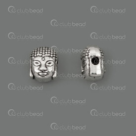 1111-5212-21 - Spirituel Metal Bille Tete de Bouddha 6x7x4.5mm Trou 1.5mm Naturel 30pcs 1111-5212-21,head,montreal, quebec, canada, beads, wholesale