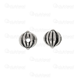 1111-5219-01 - Veggie Metal Bead Pumkin Round 6mm 1.5mm hole Nickel 20pcs 1111-5219-01,New Products,montreal, quebec, canada, beads, wholesale