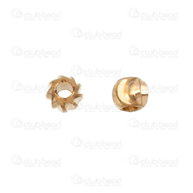 1111-5223-03GL - Metal Fancy Bead 3mm Flower Shape Gold 100pcs 1111-5223-03GL,billes 3mm,montreal, quebec, canada, beads, wholesale