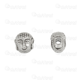 1111-5225 - Spirituel Métal Bille Tête Bouddha 5X7X7mm Nickel 20pcs 1111-5225,bille bouddha,montreal, quebec, canada, beads, wholesale