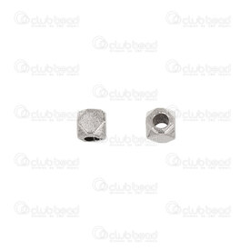 1111-5247-WH - Metal Bead Square Rounded 3mm Nickel 100pcs 1111-5247-WH,Beads,Metal,montreal, quebec, canada, beads, wholesale