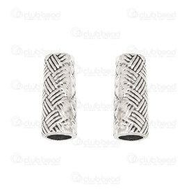 1111-5261 - Metal bead cone fancy 12.5x5mm Braided Deisgn 3-3.5mm hole Nickel 30pcs 1111-5261,cône,montreal, quebec, canada, beads, wholesale