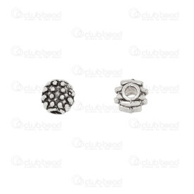 1111-5271-WH - Metal Bead Round 4.5mm Line Dot Design 1.5mm hole Nickel 100pcs 1111-5271-WH,Beads,Metal,montreal, quebec, canada, beads, wholesale
