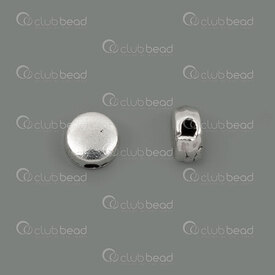 1111-5291 - Metal Bille Pastille Rond 5x3.5mm Trou 1.2mm Naturel 50pcs 1111-5291,Billes,Métal,Autres,montreal, quebec, canada, beads, wholesale