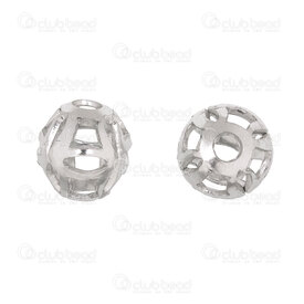 1111-5299 - Metal Bead Round 8mm Fancy Hollow Design Nickel 100pcs !Limited Quantity! 1111-5299,Beads,Metal,montreal, quebec, canada, beads, wholesale