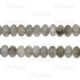 1112-0070-03 - Semi precious stone Bead Rondelle 8x5mm White Labradorite High Quality 16\'\' string 1112-0070-03,Beads,Stones,Others,montreal, quebec, canada, beads, wholesale