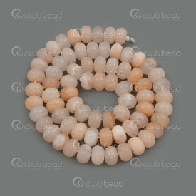 1112-0070-19 - Semi precious stone Bead Rondelle 8x5.5mm Pink Aventurine 1mm hole (approx. 65pcs) 16\'\' string 1112-0070-19,Beads,Stones,Others,montreal, quebec, canada, beads, wholesale