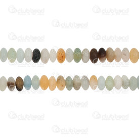 1112-0071-01 - Semi precious stone Bead Rondelle 4.5x2.5mm Amazonite 16'' string 1112-0071-01,montreal, quebec, canada, beads, wholesale
