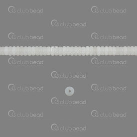 1112-0071-11 - Semi Precious Stone Bead Spacer White Jade 2x4mm  1mm hole (approx. 200pcs) 15\" String 1112-0071-11,Beads,Stones,Others,montreal, quebec, canada, beads, wholesale