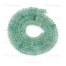 1112-0071-23 - Natural Semi Precious Stone Bead Spacer 2.5x4.5mm Green Aventurite 1mm hole 15in String 1112-0071-23,Beads,Stones,Others,montreal, quebec, canada, beads, wholesale