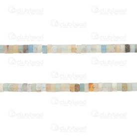1112-0071-H-01 - Natural Semi Precious Stone Bead Heishi Spacer 2.5x4.5mm Amazonite 0.8mm hole 15in String 1112-0071-H-01,Beads,Heishi,Fine stones,montreal, quebec, canada, beads, wholesale