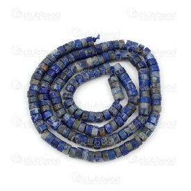 1112-0071-H-25 - Bille de Pierre Fine Naturelle Separateur Heishi 4x2.5mm Lapis Lazuli Trou 0.8mm Corde 15 po 1112-0071-H-25,Gamme régulière,Autres formes,montreal, quebec, canada, beads, wholesale