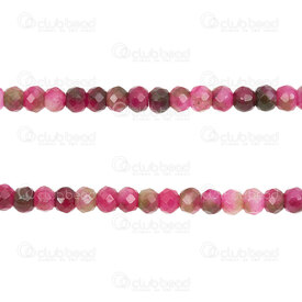 1112-0072-F-15 - Natural Semi Precious Stone Bead Spacer 4.5x6mm Mix Pink Agate Facetted 1mm hole (app 80pcs) 15.5\'\' String 1112-0072-F-15,Beads,Stones,Others,montreal, quebec, canada, beads, wholesale