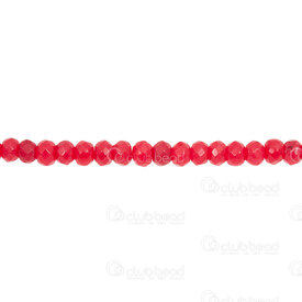 1112-0072-F-17 - Natural Semi Precious Stone Bead Spacer 4.5x6mm Red Agate 1mm hole (app 80pcs) 16.5\'\' String 1112-0072-F-17,Beads,Stones,montreal, quebec, canada, beads, wholesale