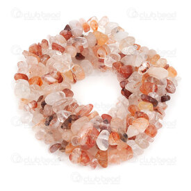 1112-0603-CHIPS1 - Natural Semi-Precious Stone Bead Red Hematoid Quartz Chip App. 4-10mm Red Hematoid Quartz Clear-Orange 30in String 1112-0603-CHIPS1,Natural Semi-Precious Stone,Pink,Bead,Natural,Natural Semi-Precious Stone,App. 4-10mm,Free Form,Chip,Pink,Clear-Orange,China,30in String,Red Hematoid Quartz,montreal, quebec, canada, beads, wholesale