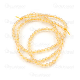 1112-0653-3mm - Natural Semi Precious Stone Bead Prestige Gold Rutiled Quartz Round Calibrated 3mm 0.5mm Hole 15in string 1112-0653-3mm,corde,montreal, quebec, canada, beads, wholesale