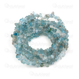 1112-0789-CHIPSS - Bille de Pierre Fine Naturelle Morceau Apatite Bleu Transparent (approx. 3x5mm) Corde 32 Pouces 1112-0789-CHIPSS,1112-0789-,montreal, quebec, canada, beads, wholesale