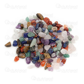 1112-0799-BOX - Pierre Fine Bille Morceau Pierre Assortie (approx.5x8mm) 1 boite 63gr 1112-0799-BOX,Mixed stones,montreal, quebec, canada, beads, wholesale