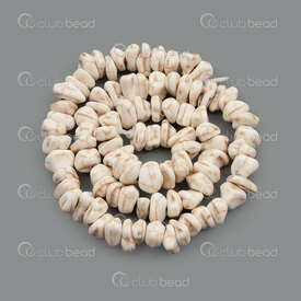 1112-0989-CHIPS - Reconstructed Semi Precious Stone Bead Chips White Turquoise (approx. 3x5mm) Dyed 15.5\" String 1112-0989-CHIPS,Semi Precious Stone Bead Chips!1112-,montreal, quebec, canada, beads, wholesale