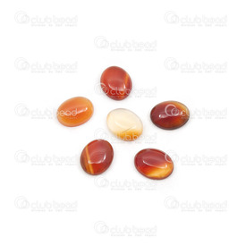 1112-1012-03 - Semi-precious Stone Cabochon Red Agate 8X10X3MM Oval 3.8gr 10pcs 1112-1012-03,Cabochons,ag,montreal, quebec, canada, beads, wholesale