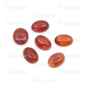 1112-1012-05 - Cabochon de Pierre Fine Agate Rouge 10X14X5MM Oval 6.5gr 6pcs 1112-1012-05,Cabochons,ag,montreal, quebec, canada, beads, wholesale