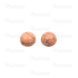 1112-1067-03 - Semi-precious Stone Cabochon Pink Turquoise 9mm Round 7mm Dome 7gr 6pcs 1112-1067-03,Cabochons,Semi-precious stones,montreal, quebec, canada, beads, wholesale