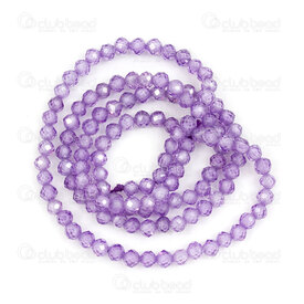 1112-1191-F-3MM - Cubic Zirconia (CZ Stone) Semi-precious Stone Bead Prestige Calibrated 3mm Amethyst Round Faceted 0.5mm Hole 15'' String (app125pcs) 1112-1191-F-3MM,Beads,Stones,Round,Bead,Prestige,Natural,Semi-precious Stone,Calibrated 3mm,Round,Round,Faceted,Mauve,Amethyst,0.5mm Hole,montreal, quebec, canada, beads, wholesale