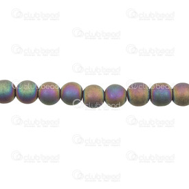 1112-1205-MAB - Hematite Bead Satin Matt AB color 8mm 1112-1205-MAB,1112-12,montreal, quebec, canada, beads, wholesale