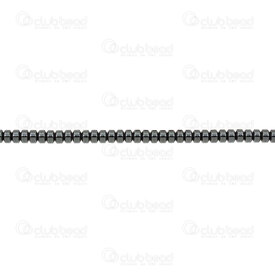 1112-1220-0301 - Semi Precious Stone Bead Spacer 2x3mm 1mm hole Natural 15in String 1112-1220-0301,separateurs,montreal, quebec, canada, beads, wholesale