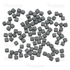 1112-12303-M - Semi-precious Stone Bead Cube Rounded 3.5x3.5mm Hematite Matt Natural 1mm Hole 15.5'' String 1112-12303-M,15.5'' String,Bead,Natural,Semi-precious Stone,3.5X3.5MM,Square,Cube,Rounded,Natural,Matt,1mm Hole,China,15.5'' String,Hematite,montreal, quebec, canada, beads, wholesale