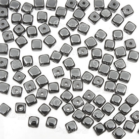 1112-12303 - Bille de Pierre Fine Cube Arrondi 4x4mm Hématite Naturel Trou 1mm Corde 15,5 Pouces 1112-12303,Billes,15.5'' String,Bille,Naturel,Pierre Fine,4x4mm,Carré,Cube,Arrondi,Naturel,1mm Hole,Chine,15.5'' String,Hématite,montreal, quebec, canada, beads, wholesale
