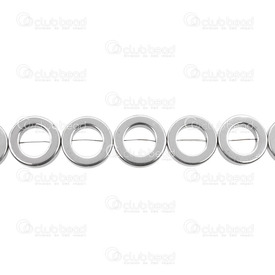 1112-12883 - Semi-precious Stone Bead Ring 14mm Hematite Silver 8mm Hole 16'' String 1112-12883,Beads,Stones,Ring,Bead,Natural,Semi-precious Stone,14MM,Round,Ring,Silver,8mm Hole,China,16'' String,Hematite,montreal, quebec, canada, beads, wholesale
