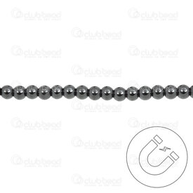 A-1112-1301 - Semi-precious Stone Bead Round 4MM Magnetic Hematite 16'' String A-1112-1301,Beads,Stones,Magnetic hematite,Bead,Natural,Semi-precious Stone,4mm,Round,Round,Grey,China,16'' String,Magnetic Hematite,montreal, quebec, canada, beads, wholesale