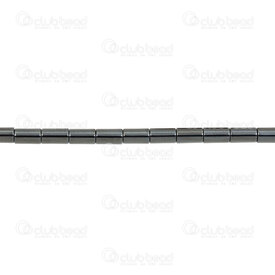 1112-130107-05 - Bille de Pierre Fine Naturelle Tube 5x3 Hematire Naturel Trou 1.5mm Corde 15po 1112-130107-05,Gamme régulière,Autres formes,montreal, quebec, canada, beads, wholesale