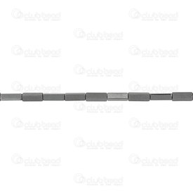1112-1350-T9 - Bille de Pierre Fine Tube 4X4X9mm Hématite Corde de 16 pouces 1112-1350-T9,Billes tubes hematite,montreal, quebec, canada, beads, wholesale