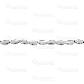 1112-1359-WH - Semi-precious Stone Bead Leaf With Engraved Design 8x4mm Hematite Silver 16" String (app54pcs) 1112-1359-WH,Beads,Bead,Natural,Semi-precious Stone,8X4MM,Leaf,With Engraved Design,Silver,China,16" String (app54pcs),Hematite,montreal, quebec, canada, beads, wholesale