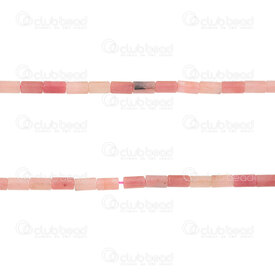 1112-240107-0401 - Natural Semi Precious Stone Bead Tube Rhodonite 4x2.5mm 0.8mm hole 15in String !LIMITED QUANTITY! 1112-240107-0401,R*,montreal, quebec, canada, beads, wholesale