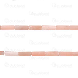1112-240107-1301 - Bille de Pierre Fine Naturelle Tube Opale Rose 13x4mm Trou 0.8mm Corde 15po (approx. 28pcs) 1112-240107-1301,pierre fine tube,montreal, quebec, canada, beads, wholesale