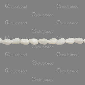 1112-240108-0701 - Mother Of Pearl Bead Drop App. 7x5mm Natural 1mm Hole 15.5'' String (app40pcs) 1112-240108-0701,Beads,Shell,Bead,Natural,Mother Of Pearl,App. 7x5mm,Drop,Drop,White,Natural,1mm Hole,China,15.5'' String (app40pcs),montreal, quebec, canada, beads, wholesale