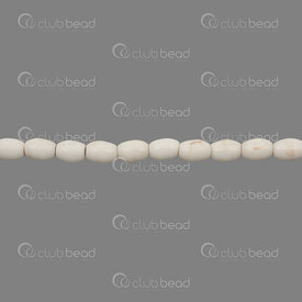 1112-240112-0601 - Bille de Pierre Fine Reconstitué Turquoise Beige Oval 6x4.5mm Trou 1mm (approx. 50pcs) Corde de 15 Pouces 1112-240112-0601,montreal, quebec, canada, beads, wholesale
