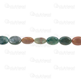 1112-240112-1801 - Pierre Fine Bille Oval 13x18x6mm Agate Indienne Trou 1.5mm Corde 16 pouces 1112-240112-1801,montreal, quebec, canada, beads, wholesale