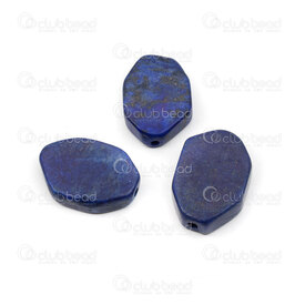 1112-240113-3001 - Bille de Pierre Fine forme Irreguliere Lapis Lazuli Teint approx. 30x20x8mm Trou 2mm 8pcs 1112-240113-3001,montreal, quebec, canada, beads, wholesale