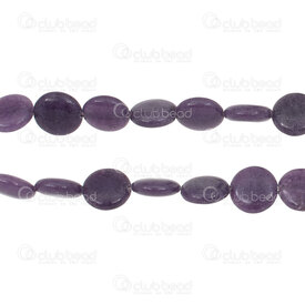 1112-240115-1201 - Semi precious stone Bead Pellet 12x4mm Reconstructed Quartz Dyed Purple 1.5mm hole 15'' String 1112-240115-1201,Beads,Stones,Semi-precious,montreal, quebec, canada, beads, wholesale