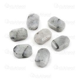 1112-240606-2201 - Semi precious stone Bead Geometric 22x15x7mm White Labradorite Faceted 1.5mm hole 15pcs 1112-240606-2201,montreal, quebec, canada, beads, wholesale