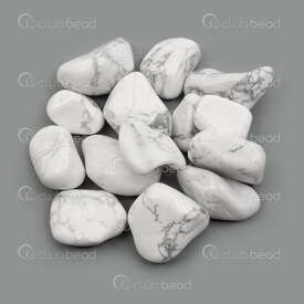 1112-2607-25 - Natural Semi Precious Stone Free Form no hole White Howlite (approx. 15x25mm) 100gr 1112-2607-25,Howlite,montreal, quebec, canada, beads, wholesale